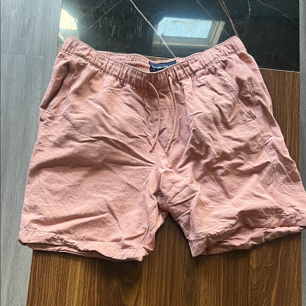 Salmon linen Shorts